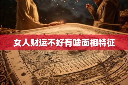 女人财运不好有啥面相特征 女人财运不好有啥面相特征