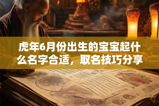 虎年6月份出生的宝宝起什么名字合适，取名技巧分享！