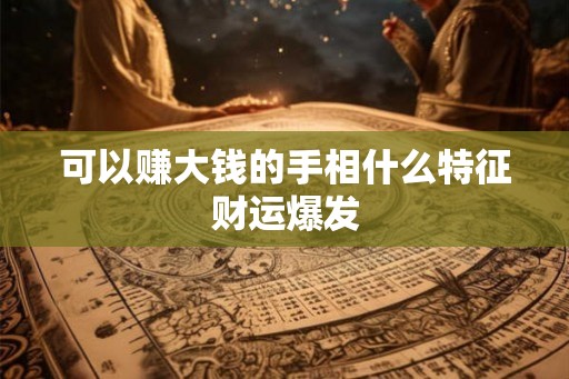 可以赚大钱的手相什么特征财运爆发
