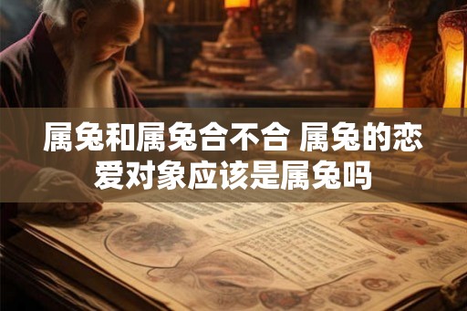 属兔和属兔合不合 属兔的恋爱对象应该是属兔吗