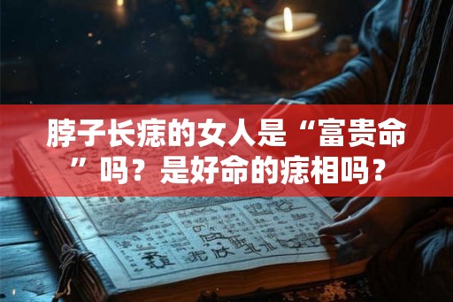 脖子长痣的女人是“富贵命”吗？是好命的痣相吗？