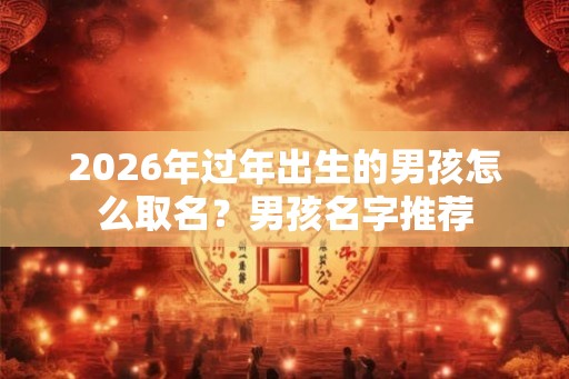 2026年过年出生的男孩怎么取名？男孩名字推荐