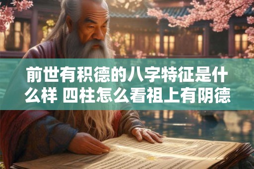 前世有积德的八字特征是什么样 四柱怎么看祖上有阴德