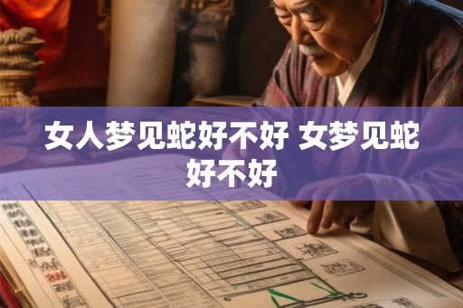 女人梦见蛇好不好 女梦见蛇好不好