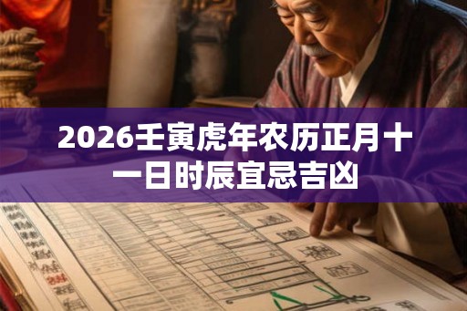2026壬寅虎年农历正月十一日时辰宜忌吉凶