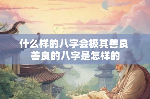 什么样的八字会极其善良 善良的八字是怎样的