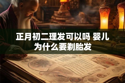 正月初二理发可以吗 婴儿为什么要剃胎发