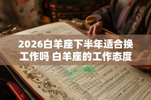 2026白羊座下半年适合换工作吗 白羊座的工作态度