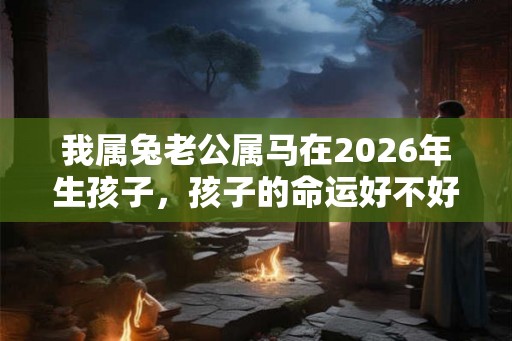 我属兔老公属马在2026年生孩子，孩子的命运好不好？