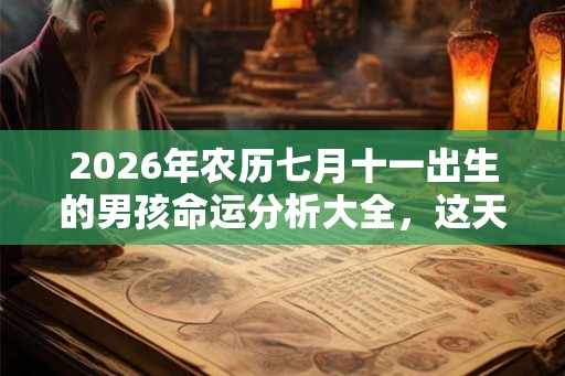 2026年农历七月十一出生的男孩命运分析大全，这天出生好吗？