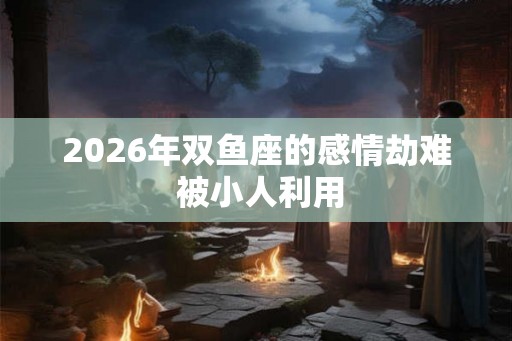 2026年双鱼座的感情劫难 被小人利用