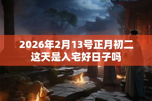 2026年2月13号正月初二这天是入宅好日子吗