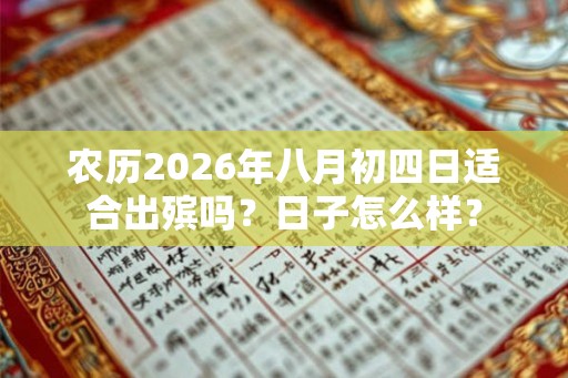 农历2026年八月初四日适合出殡吗?日子怎么样? 农历2026年八月初四日适合出殡吗?日子怎么样?