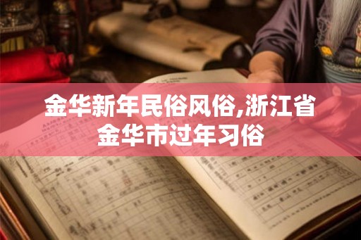 金华新年民俗风俗,浙江省金华市过年习俗 金华新年民俗风俗,浙江省金华市过年习俗