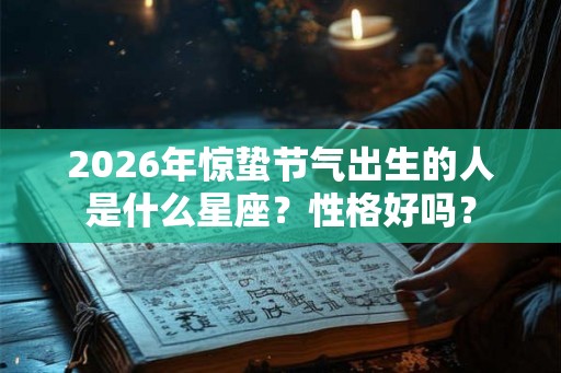 2026年惊蛰节气出生的人是什么星座？性格好吗？