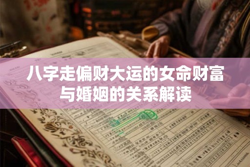 八字走偏财大运的女命财富与婚姻的关系解读