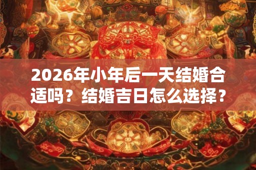 2026年小年后一天结婚合适吗？结婚吉日怎么选择？