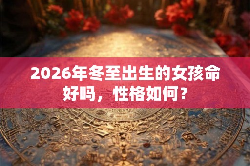 2026年冬至出生的女孩命好吗，性格如何？