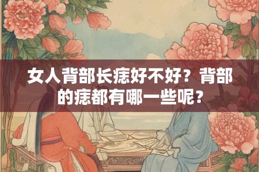 女人背部长痣好不好？背部的痣都有哪一些呢？