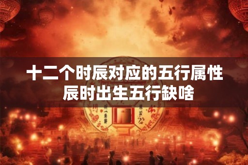 十二个时辰对应的五行属性  辰时出生五行缺啥
