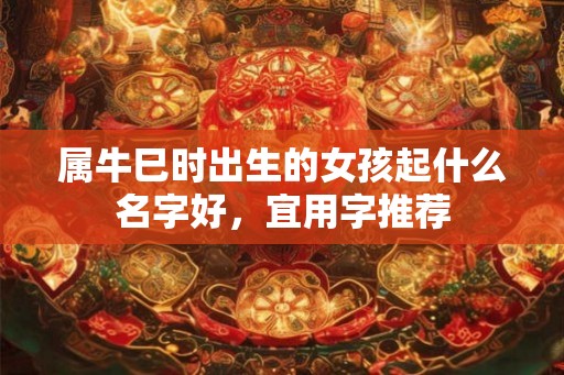 属牛巳时出生的女孩起什么名字好，宜用字推荐