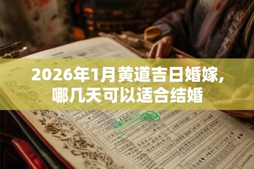 2026年1月黄道吉日婚嫁,哪几天可以适合结婚