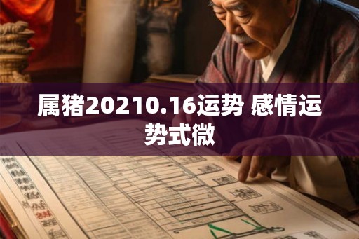 属猪20210.16运势 感情运势式微