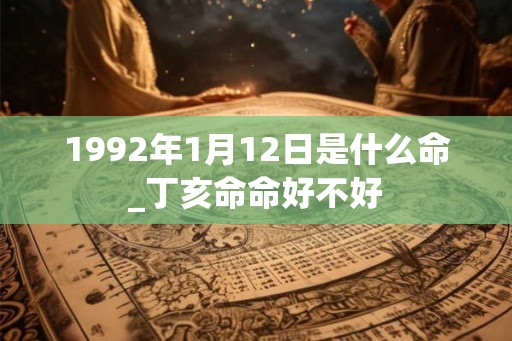 1992年1月12日是什么命_丁亥命命好不好