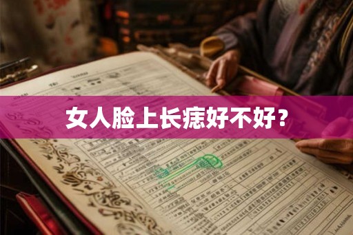 女人脸上长痣好不好? 女人脸上长痣好不好?