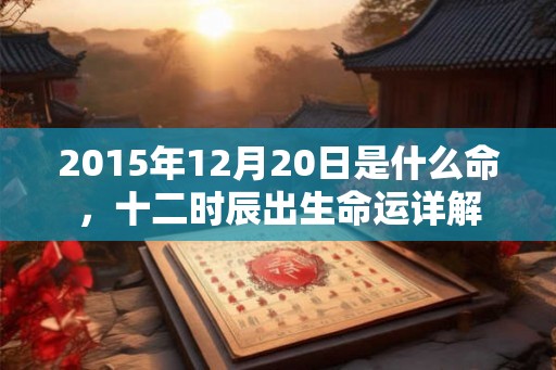2015年12月20日是什么命,十二时辰出生命运详解 2015年12月20日是什么命,十二时辰出生命运详解