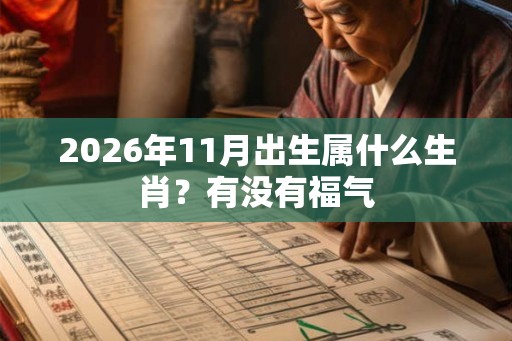 2026年11月出生属什么生肖？有没有福气