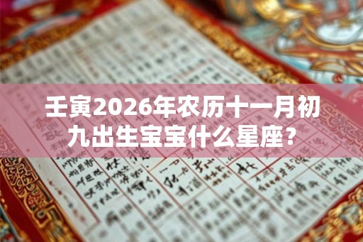 壬寅2026年农历十一月初九出生宝宝什么星座？