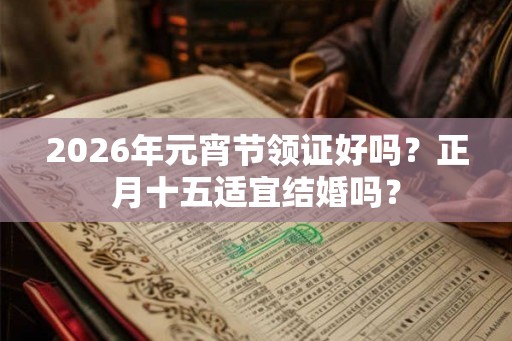 2026年元宵节领证好吗？正月十五适宜结婚吗？