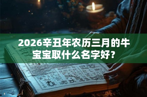 2026辛丑年农历三月的牛宝宝取什么名字好？