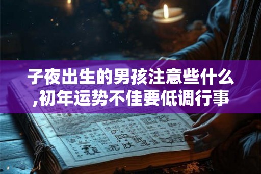 子夜出生的男孩注意些什么,初年运势不佳要低调行事