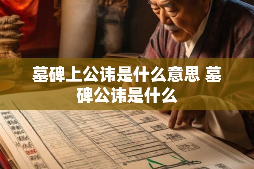 墓碑上公讳是什么意思 墓碑公讳是什么 墓碑上公讳是什么意思 墓碑公讳是什么