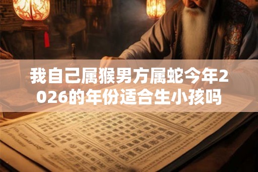 我自己属猴男方属蛇今年2026的年份适合生小孩吗