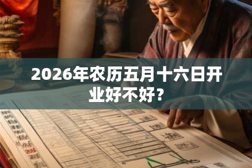 2026年农历五月十六日开业好不好？