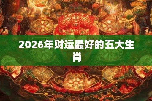 2026年财运最好的五大生肖