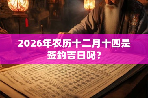 2026年农历十二月十四是签约吉日吗? 2026年农历十二月十四是签约吉日吗?