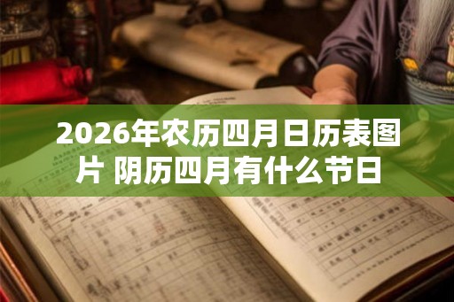 2026年农历四月日历表图片 阴历四月有什么节日 2026年农历四月日历表图片 阴历四月有什么节日