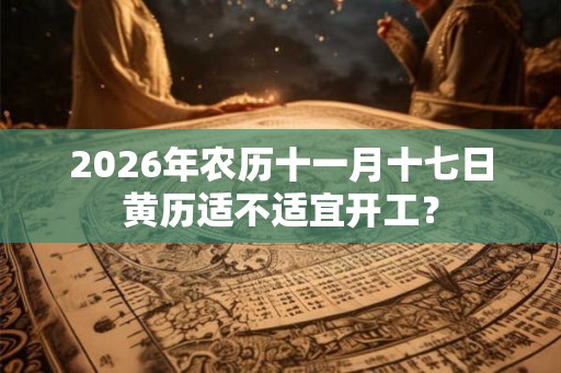 2026年农历十一月十七日黄历适不适宜开工？