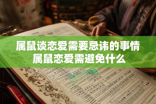 属鼠谈恋爱需要忌讳的事情 属鼠恋爱需避免什么