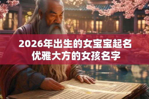2026年出生的女宝宝起名 优雅大方的女孩名字