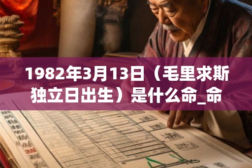1982年3月13日（毛里求斯独立日出生）是什么命_命运如何