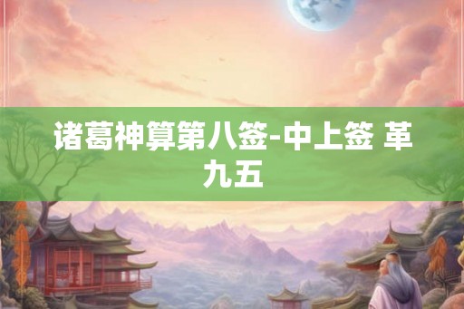 诸葛神算第八签-中上签 革九五
