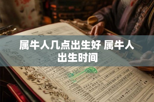 属牛人几点出生好 属牛人出生时间