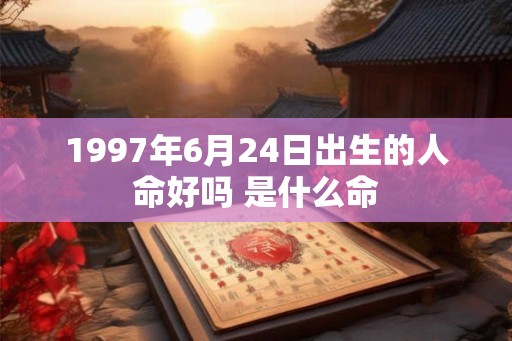 1997年6月24日出生的人命好吗 是什么命 1997年6月24日出生的人命好吗 是什么命