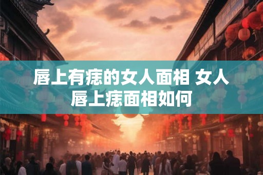 唇上有痣的女人面相 女人唇上痣面相如何