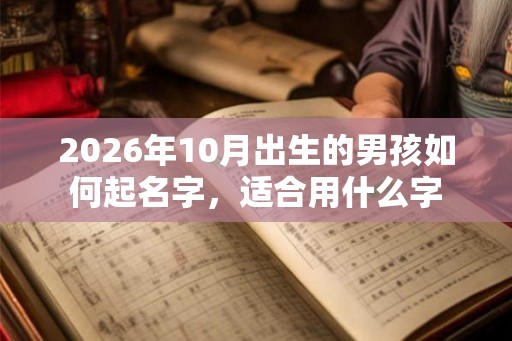 2026年10月出生的男孩如何起名字，适合用什么字